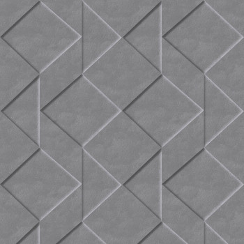 Vliesová šedá geometrická 3D tapeta na zeď M41409, Loft, Ugépa
