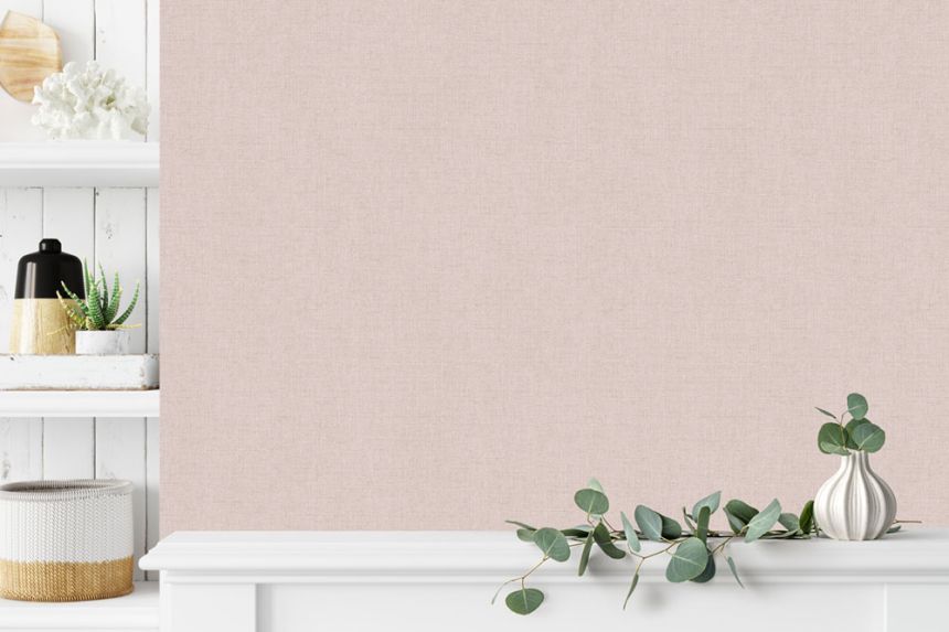 Vliesová tapeta na zeď, růžová, imitace látky, M55103, Vavex 2027