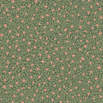 Zelená květinová vliesová tapeta na zeď, 316055, Posy, Eijffinger