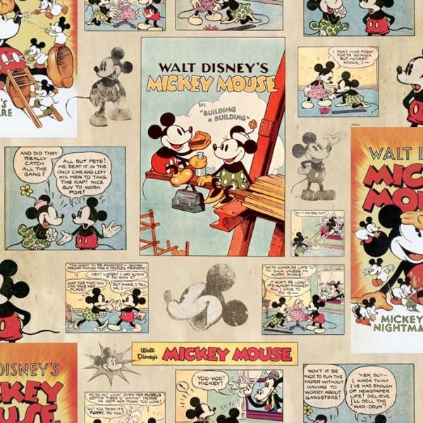VÝPRODEJ - POSLEDNÍ KUSY Dětské papírové tapety 70-242 Disney, Mickey Vintage Episode, Kids&Home 6, Graham & Brown,