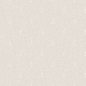 Vliesová šedobéžová tapeta s kotvičkami - A82817, My Kingdom, Ugépa