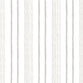 Vliesová bílá tapeta s šedými pruhy, proužky - M33307, My Kingdom, Ugépa