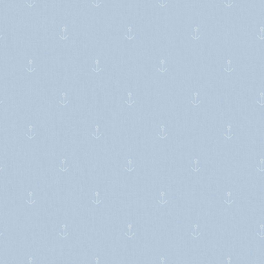 Vliesová světle modrá tapeta s kotvičkami - A82801, My Kingdom, Ugépa