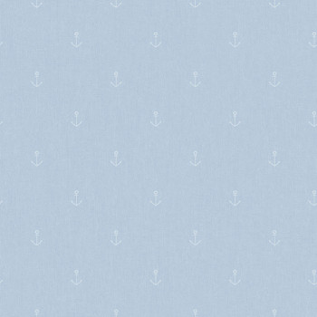 Vliesová světle modrá tapeta s kotvičkami - A82801, My Kingdom, Ugépa