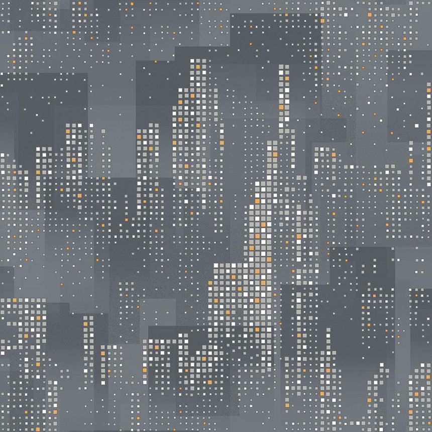 Vliesová grafická tapeta s metalickými prvky - Město - M46309, Loft, Ugépa