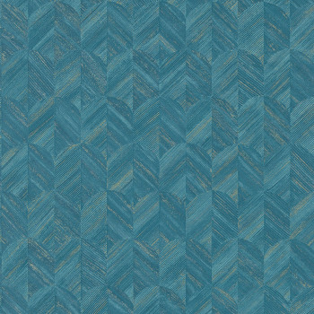 Geometrická modrá tapeta na zeď MU3206 Muse, Grandeco