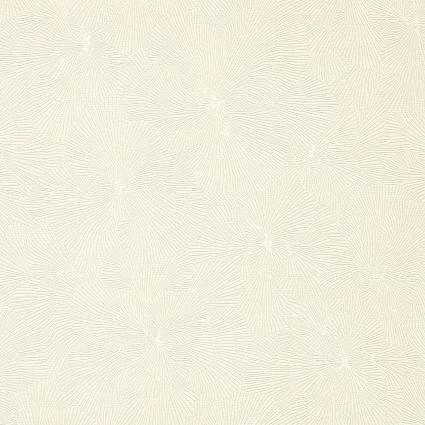 Bílá vliesová tapeta na zeď s vinylovým povrchem, Květy 32001, Textilia, Limonta