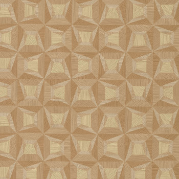Oranžová vliesová geometrická tapeta na zeď s vinylovým povrchem 31908, Textilia, Limonta