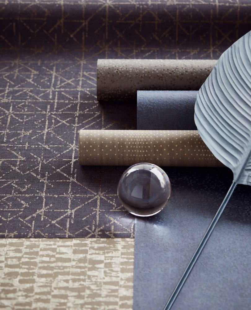 Luxusní geometrická vliesová tapeta na zeď 394534, Graphic, Topaz, Eijffinger