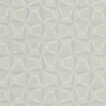 Modrá vliesová geometrická tapeta na zeď s vinylovým povrchem 31905, Textilia, Limonta