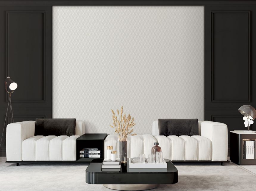 Luxusní šedo-stříbrná vliesová 3d tapeta na zeď GR322303, Grace, Design ID