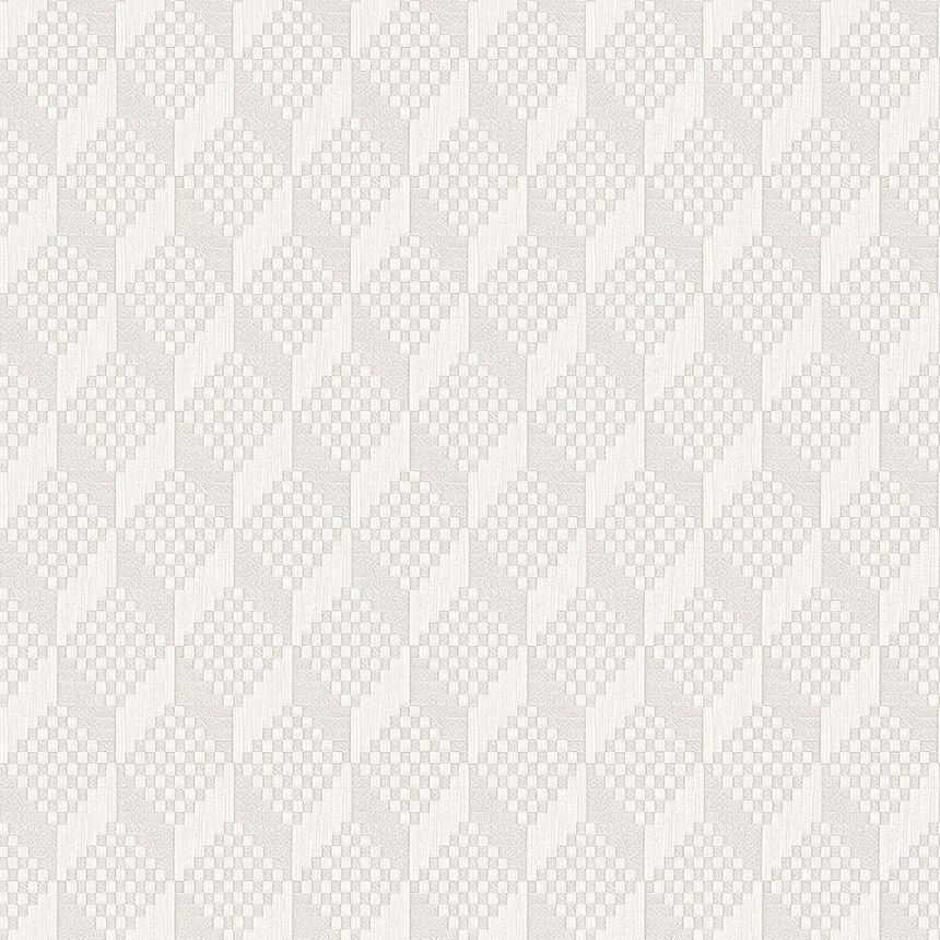 Luxusní bílo-šedá vliesová 3d tapeta na zeď GR322301, Grace, Design ID