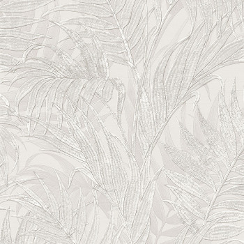 Luxusní krémová vliesová tapeta, palmové listy GR322101, Grace, Design ID