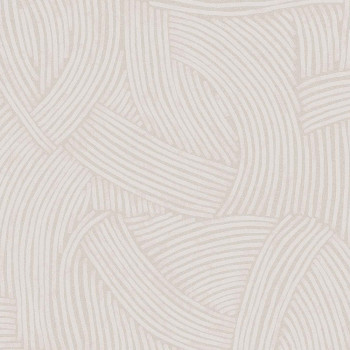 Krémová vliesová tapeta s grafickým etno vzorem, 318010, Twist, Eijffinger