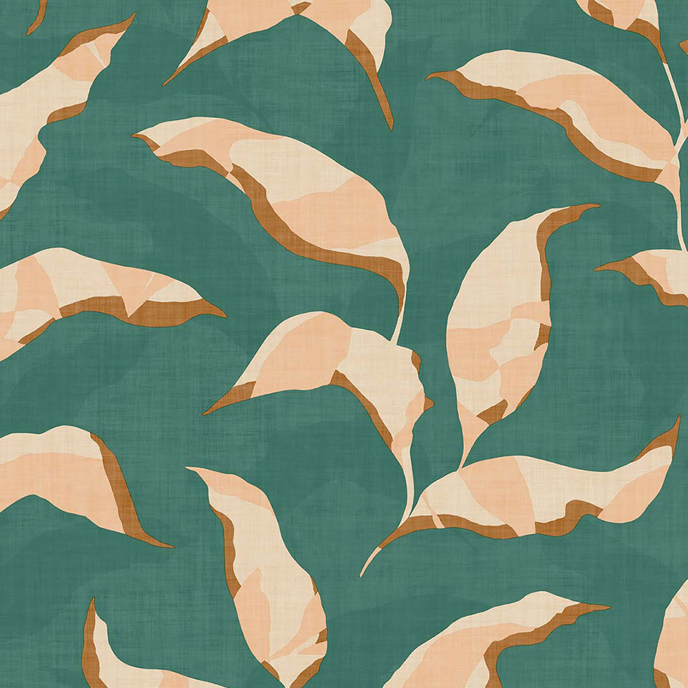 Zelená vliesová tapeta, rostliny, větvičky, listy 318055, Twist, Eijffinger