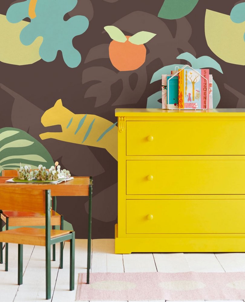 Dětská obrazová vliesová tapeta s tygry, 399122, 186 x 280 cm, Mini Me, Eijffinger