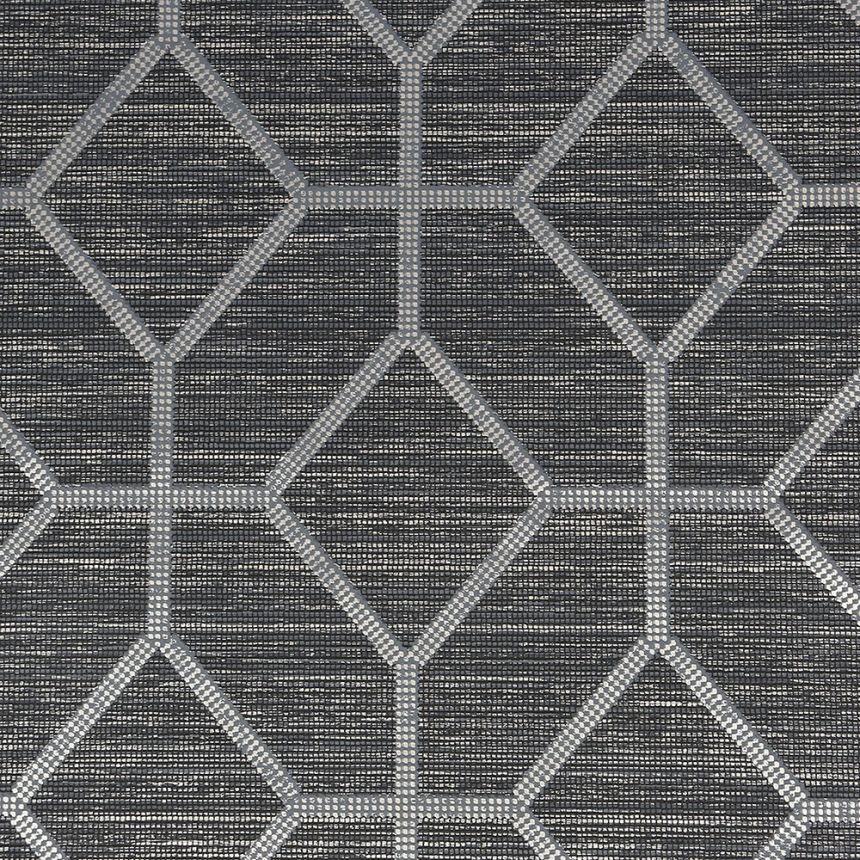 Luxusní geometrická tapeta tmavě šedá 115714, Opulence, Graham & Brown