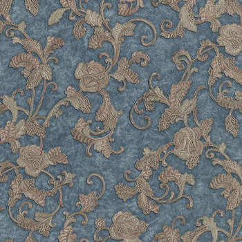Luxusní šedo-modrá vliesová tapeta ornamenty M31939, Magnifica Murella, Zambaiti Parati