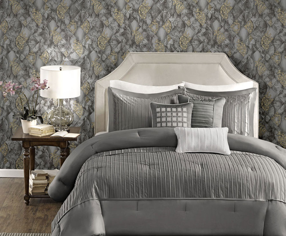 Luxusní šedo-černá vliesová tapeta s ornamenty M31926, Magnifica Murella, Zambaiti Parati