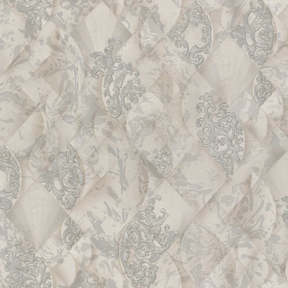 Luxusní mentolově zelená vliesová tapeta s ornamenty M31922, Magnifica Murella, Zambaiti Parati