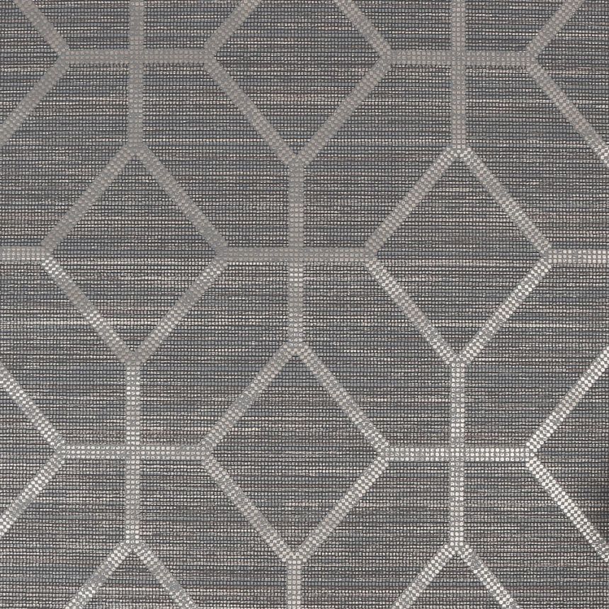 Luxusní geometrická tapeta tmavě šedá 112661, Opulence, Graham & Brown
