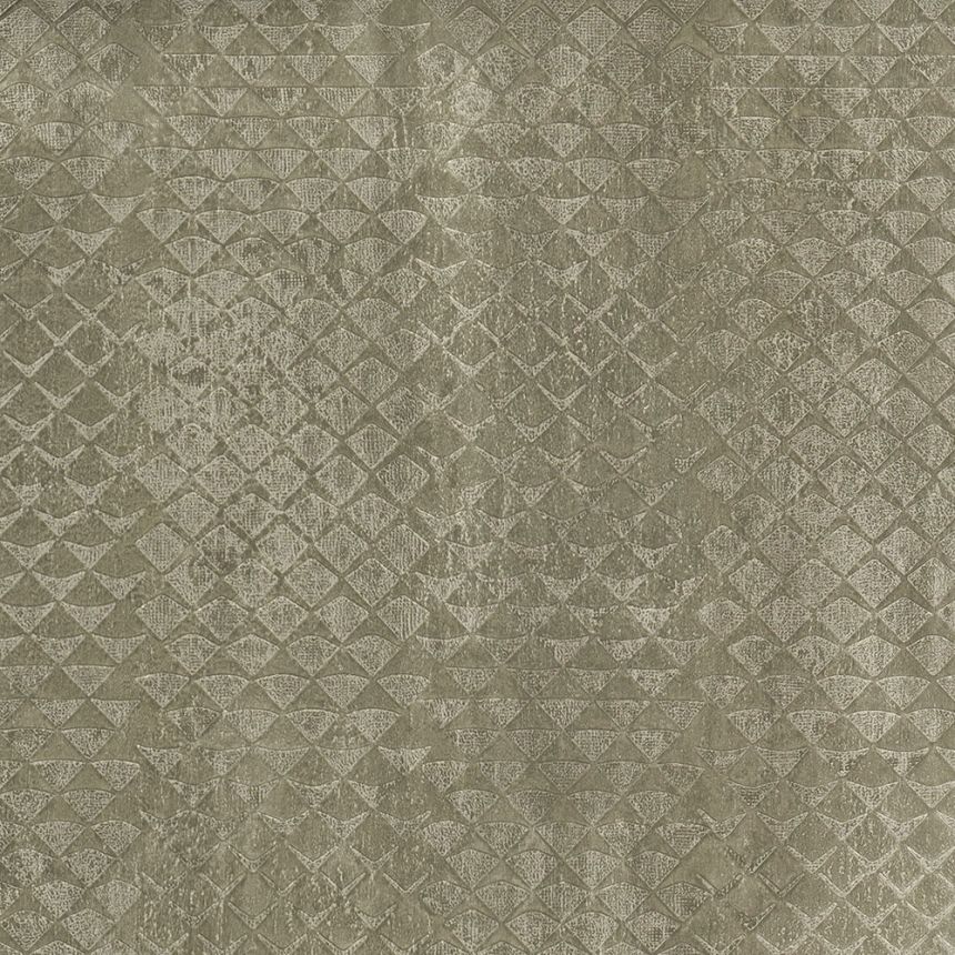 Hnědá vliesová geometrická tapeta, 28628, Kaleido, Limonta