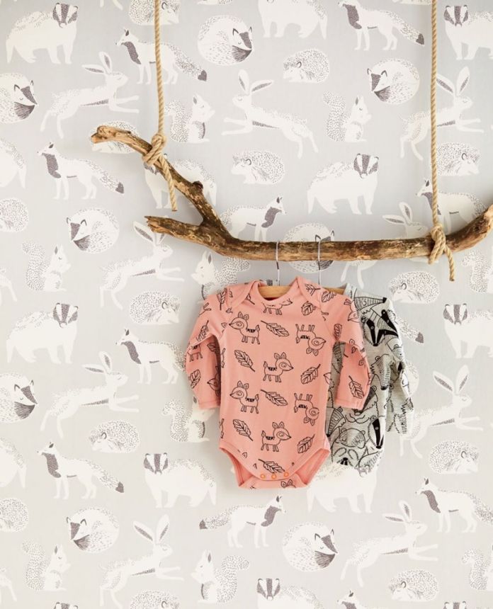Dětská vliesová tapeta na zeď Lesní zvířátka,399060, Mini Me, Eijffinger