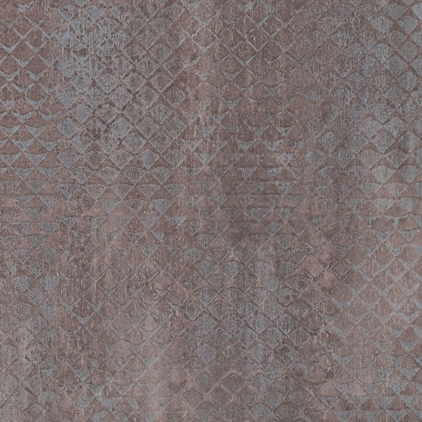 Hnědá vliesová geometrická tapeta, 28604, Kaleido, Limonta