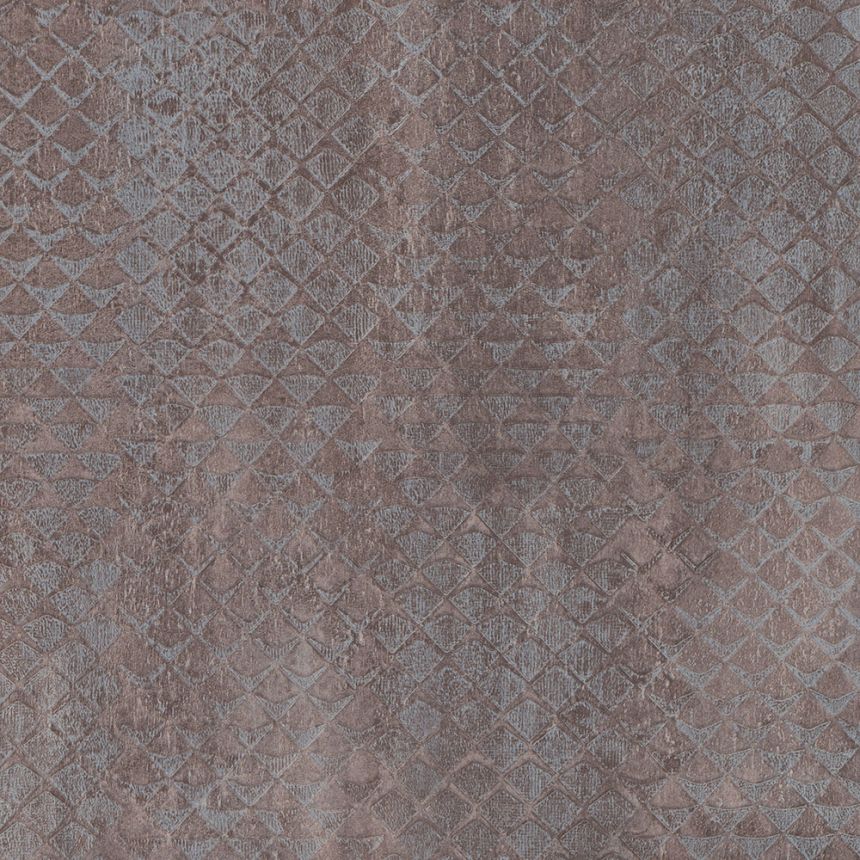 Hnědá vliesová geometrická tapeta, 28604, Kaleido, Limonta