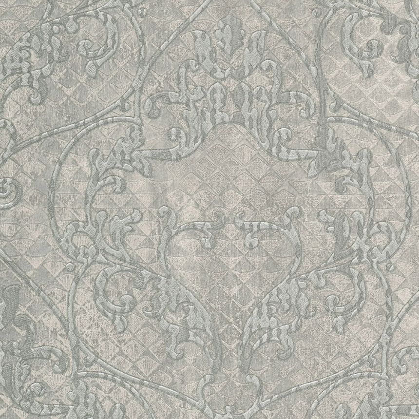 Šedá vliesová zámecká tapeta, Ornamenty, 28517, Kaleido, Limonta