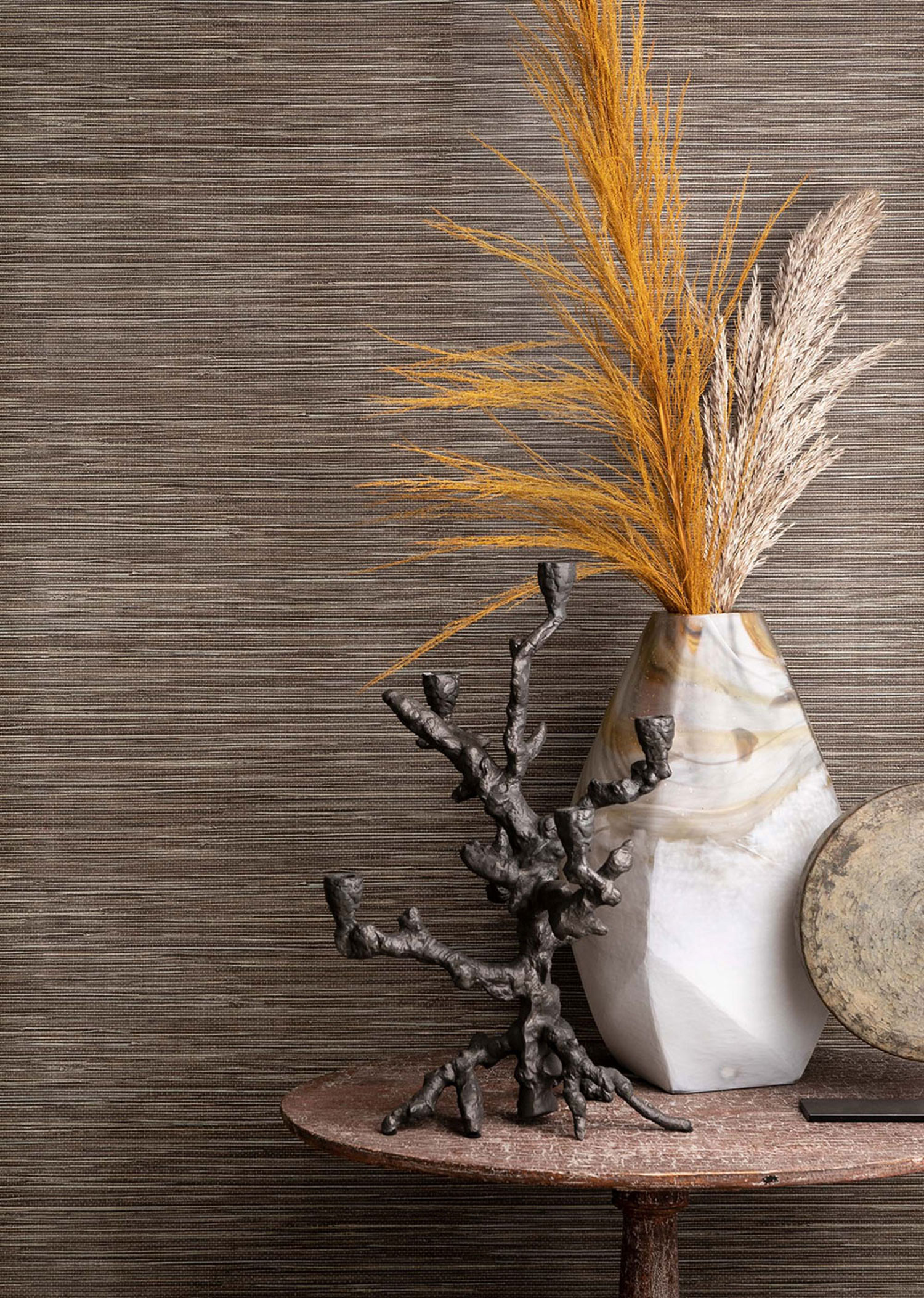 Vliesová tapeta na zeď, zelená, imitace látky, TA25045, Tahiti, Shades of Colour, Decoprint