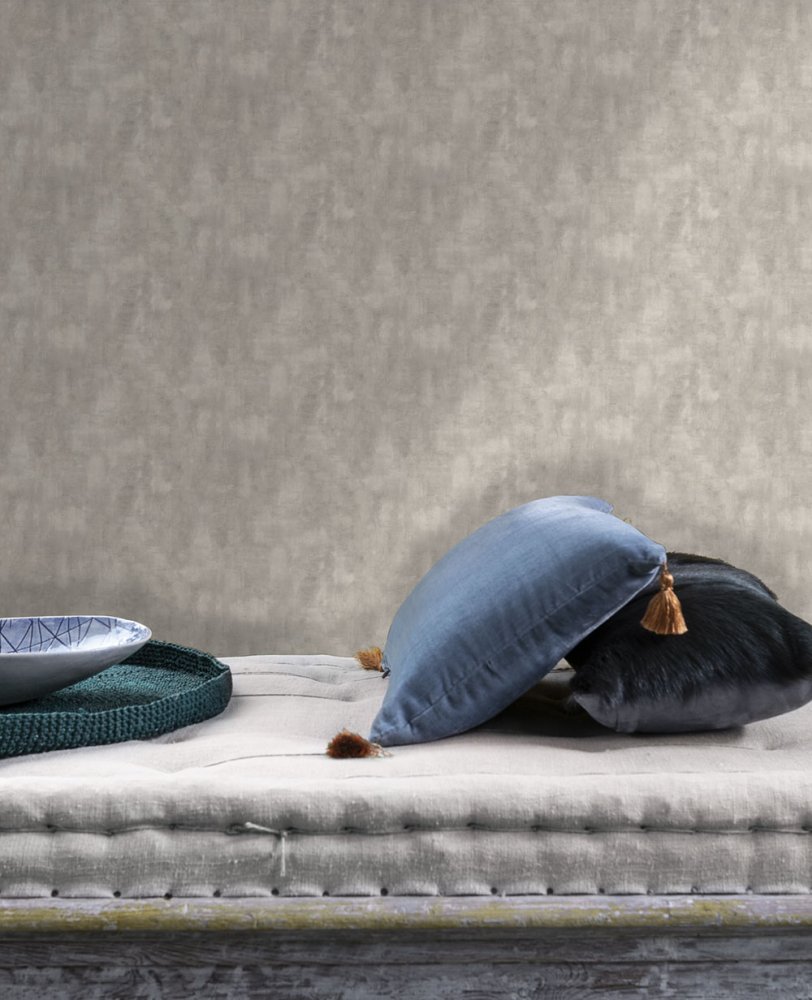 Vliesová tapeta na zeď, šedá, imitace látky, TA25003, Tahiti, Shades of Colour, Decoprint