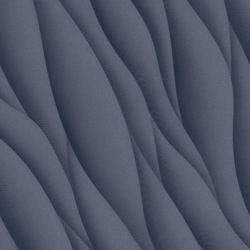 Strukturovaná vliesová tapeta modrá, vlnky, AF24532, Affinity, Decoprint
