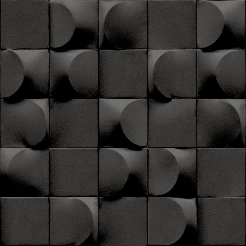 Geometrická strukturovaná šedá 3D tapeta na zeď, AF24521, Affinity, Decoprint