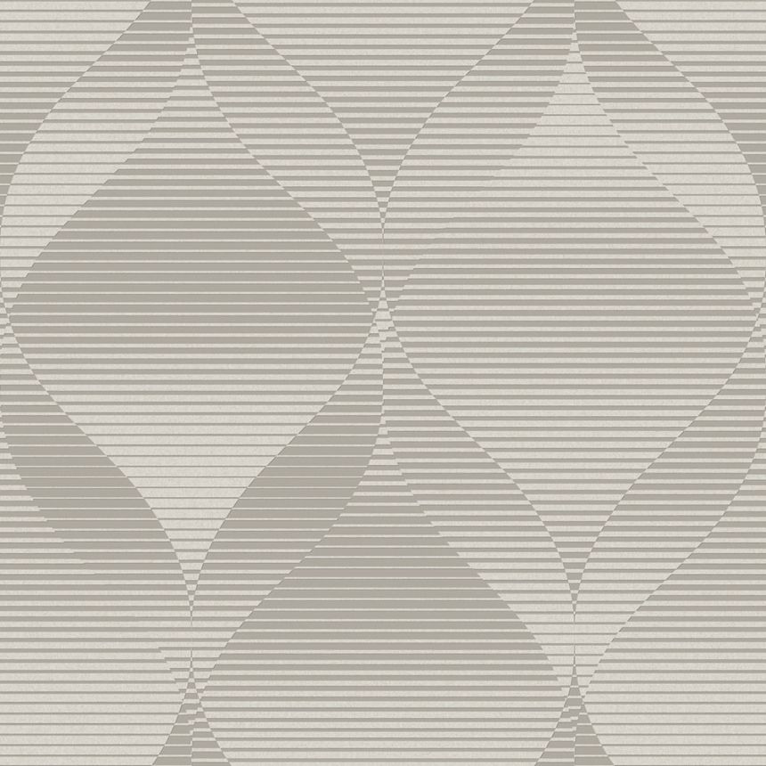 Geometrická vliesová tapeta na zeď šedá, AF24572, Affinity, Decoprint