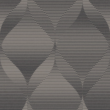 Geometrická vliesová tapeta na zeď šedá, AF24570, Affinity, Decoprint