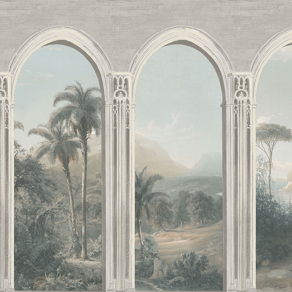 Šedá vliesová tapeta na zeď, Podloubí, M59297D, Adéle, Ugépa