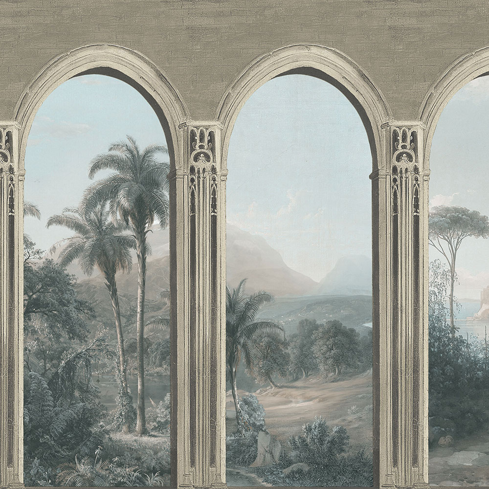 Šedá vliesová tapeta na zeď, Podloubí, M59287D, Adéle, Ugépa