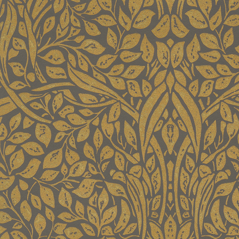 Vliesová tapeta na zeď, bronzové listy, 392514, Carmen, Eijffinger