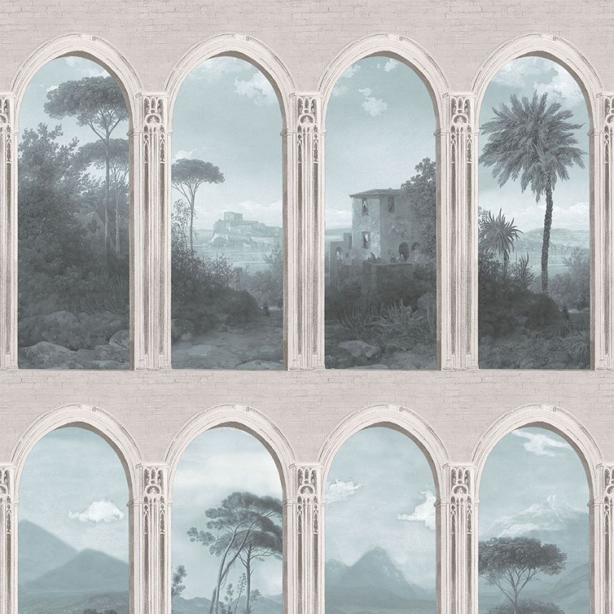 Šedá vliesová tapeta na zeď, Podloubí, M57001, Adéle, Ugépa