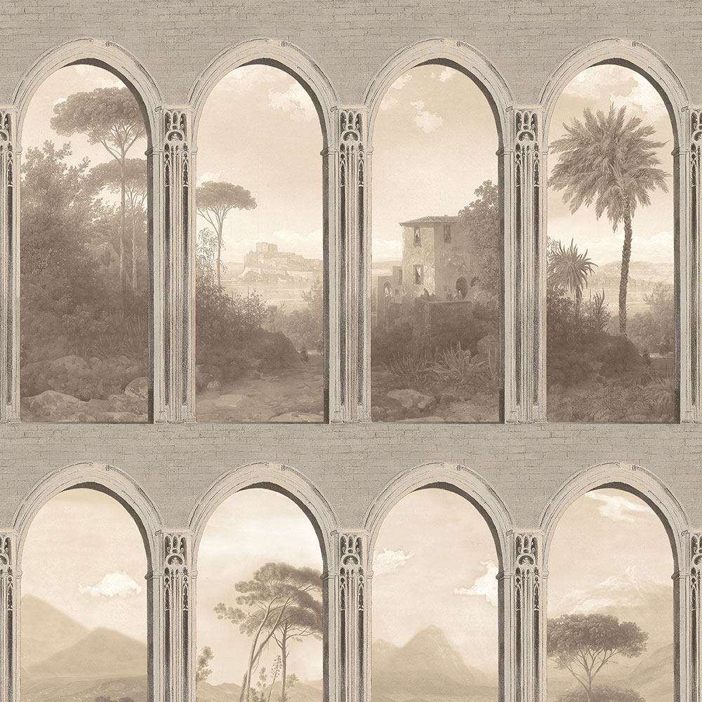 Béžová vliesová tapeta na zeď, Podloubí, M57007, Adéle, Ugépa