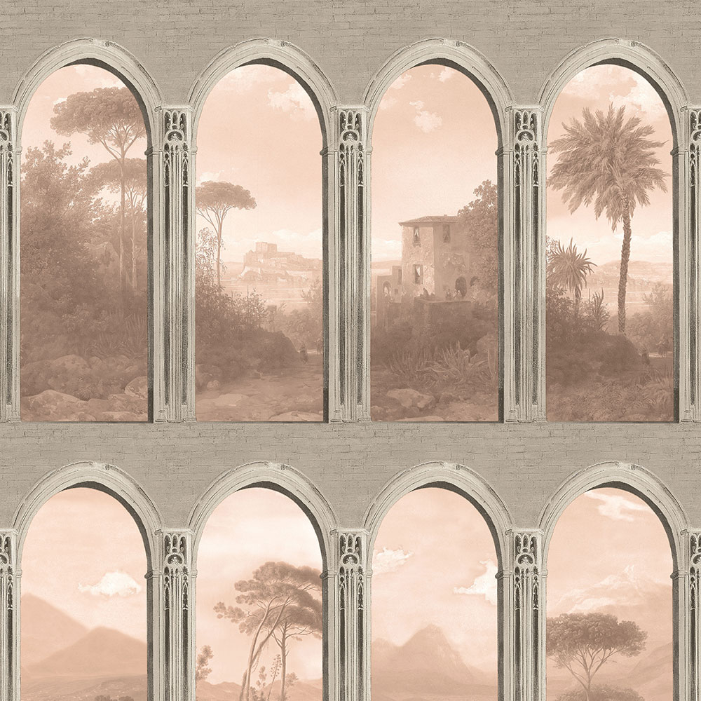 Šedá vliesová tapeta na zeď, Podloubí, M57003, Adéle, Ugépa