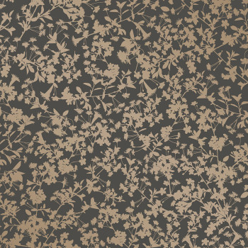 Černá vliesová tapeta na zeď, Květy, M52409, Adéle, Ugépa
