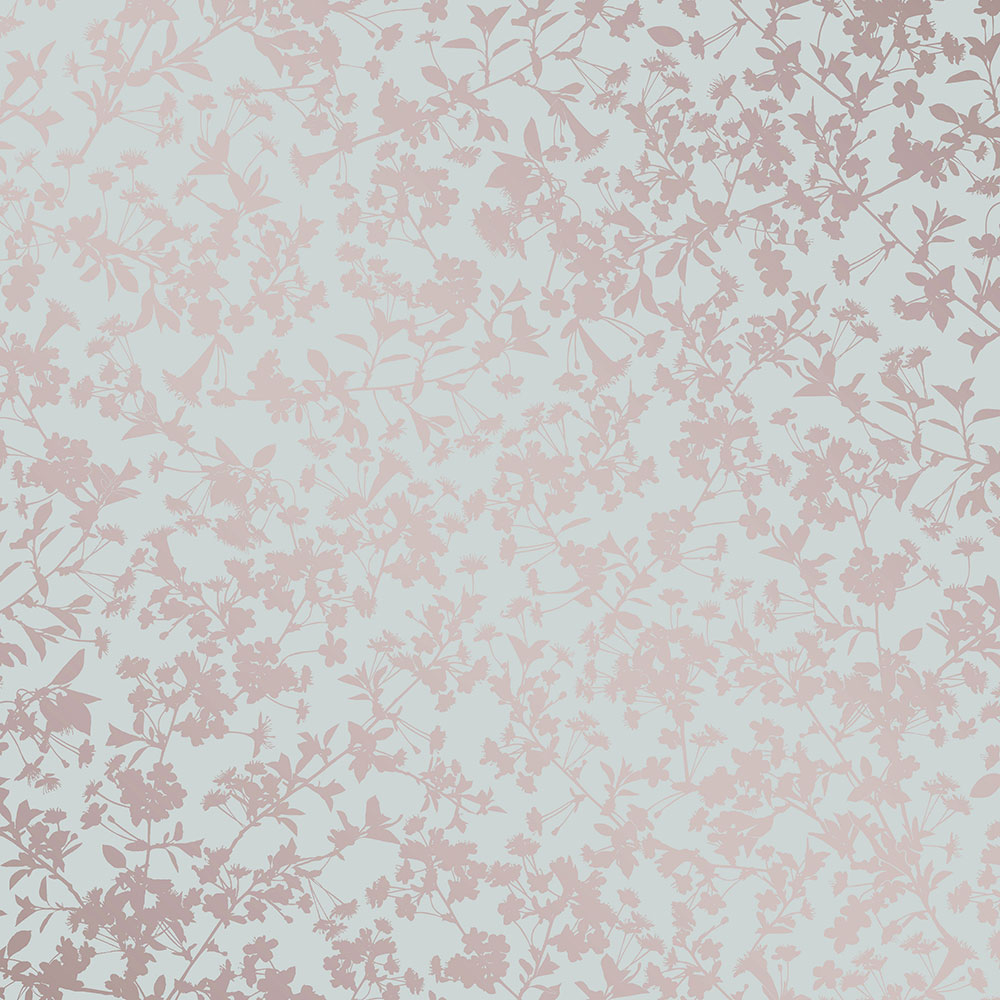 Modrá vliesová tapeta na zeď, Květy, M52404, Adéle, Ugépa