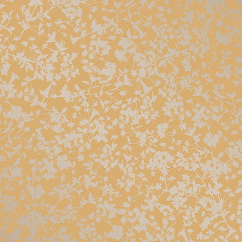 Žlutá vliesová tapeta na zeď, Květy, M52402, Adéle, Ugépa