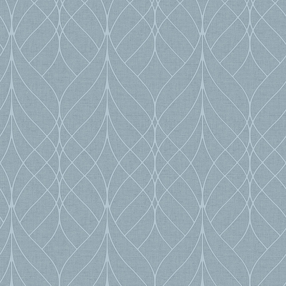 Modrá geometrická vliesová tapeta na zeď, M41901, Adéle, Ugépa