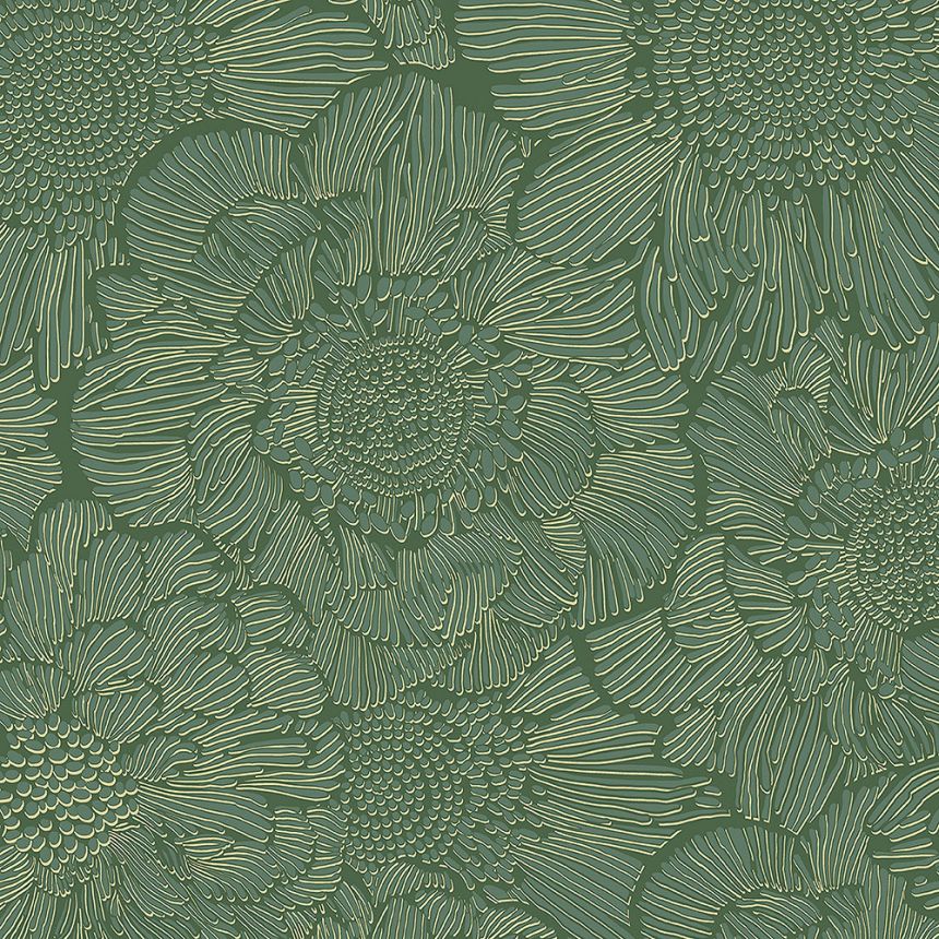 Zelená vliesová tapeta s květy A56403, Vavex 2024