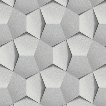 Geometrická šedá vliesová 3d tapeta na zeď A54604, Vavex 2024