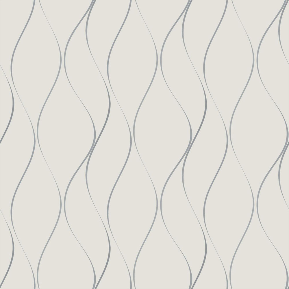 Šedá vliesová tapeta se stříbrnými vlnkami Y6201401, Dazzling Dimensions 2, York