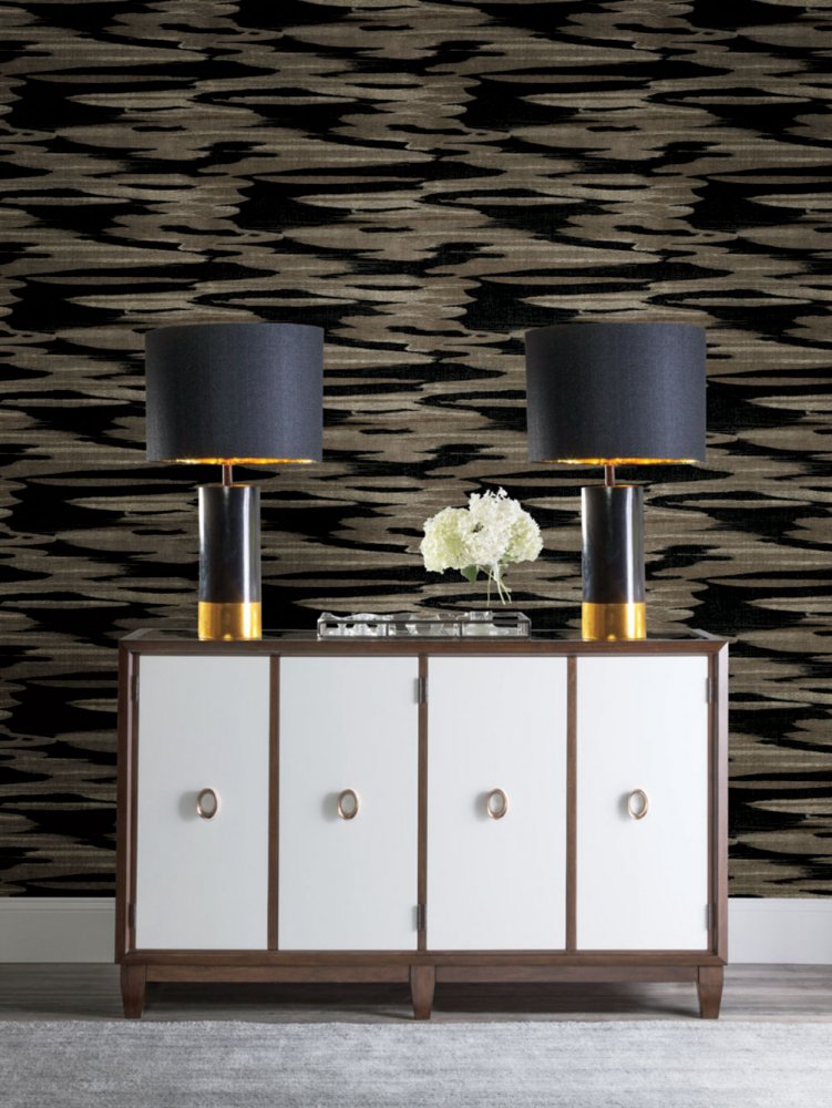 Hnědo-zlatá vliesová tapeta, mraky, oblaka DD3825, Dazzling Dimensions 2, York